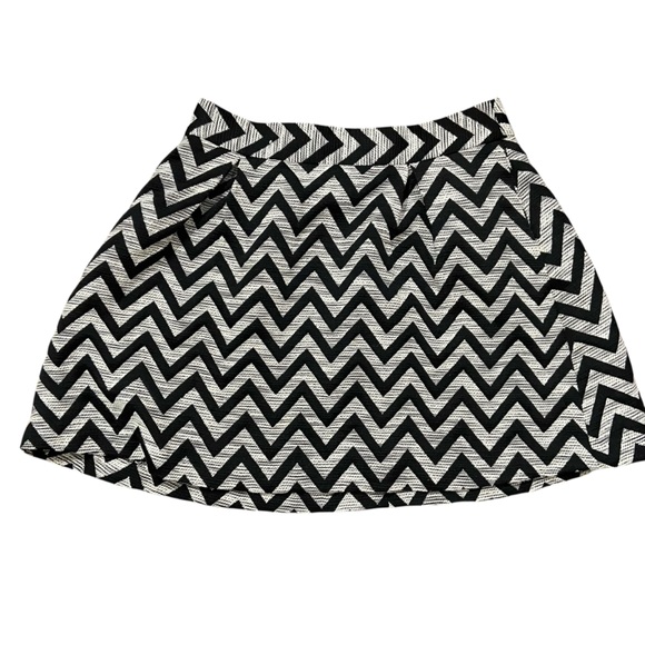 Banana Republic Heritage Collection A Line Pleated Skirt Size 10 Black White - Picture 1 of 15